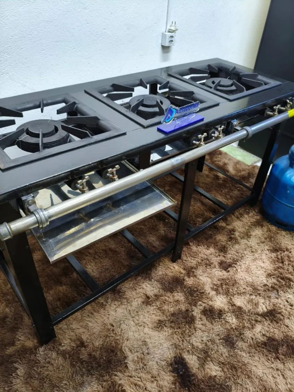 Fogão Industrial 03 Bocas - Usado  - Foto 4