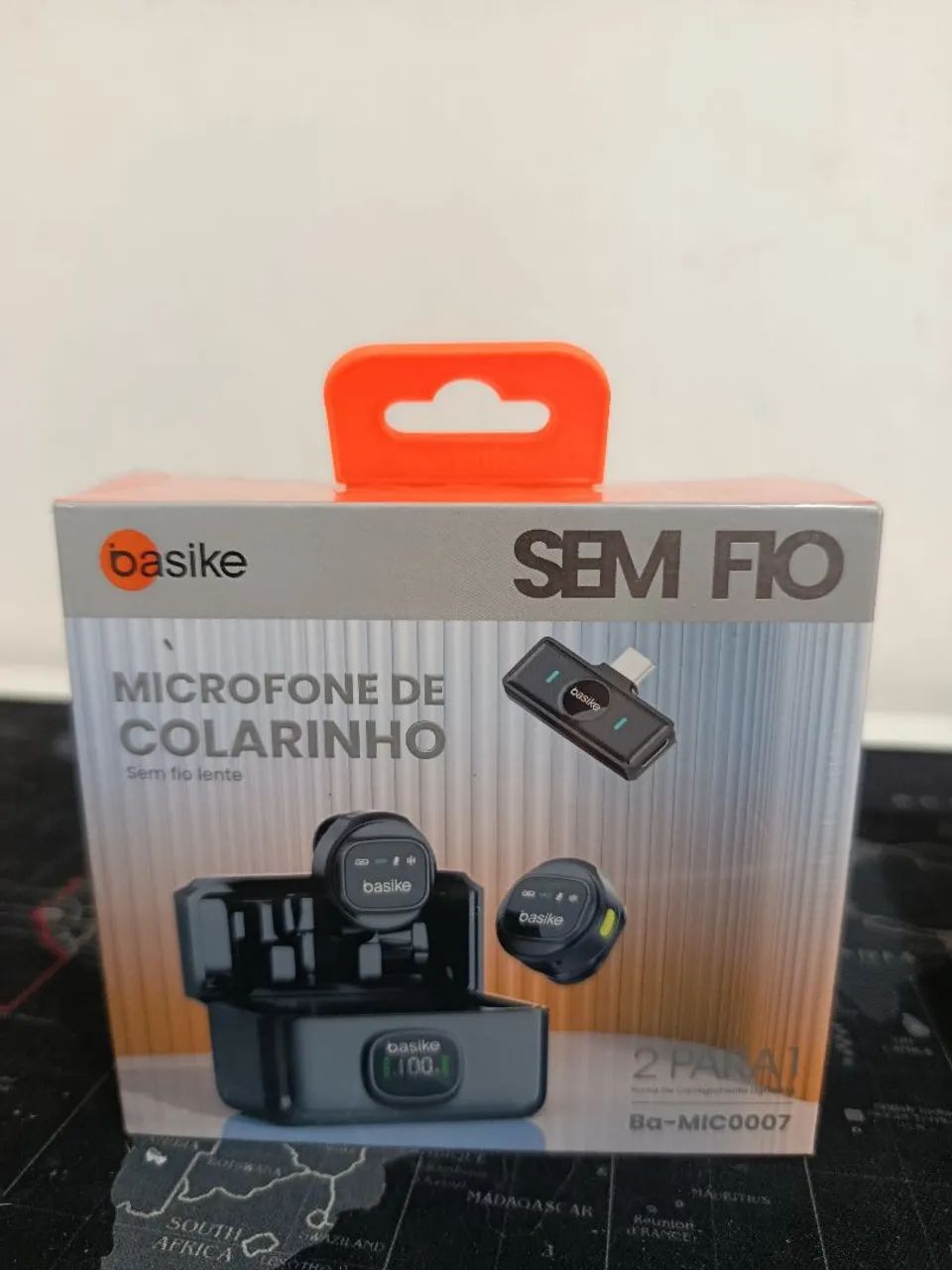 Microfone de lapela colarinho duplo entrada iOS lightning  / MEGA PROMOÇÃO  - Foto 2