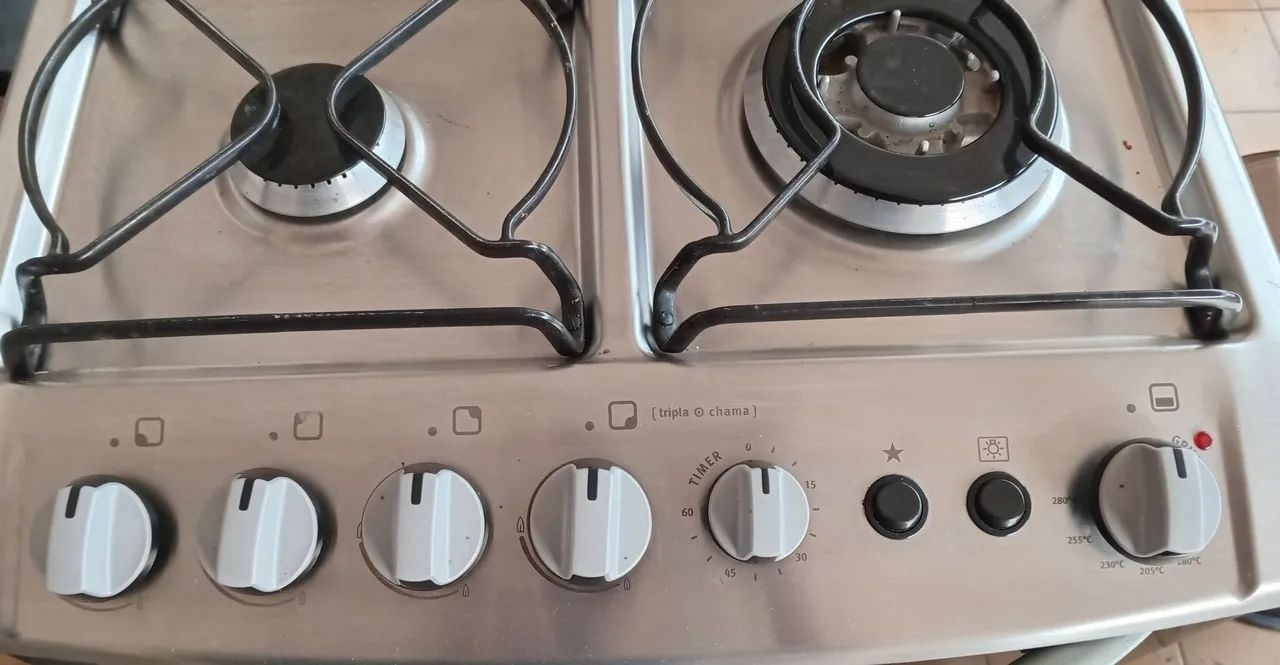 Fogão Electrolux 4 bocas 56 STX Bivolt Com Grill e Timer - Foto 5