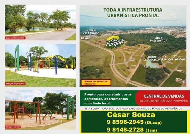 Loteamento Reserva do Parque ao lado de parque ecológico no Valparaíso - Foto 8
