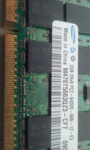 Memoria Ram Notebook 2Gb Pc2 6400s