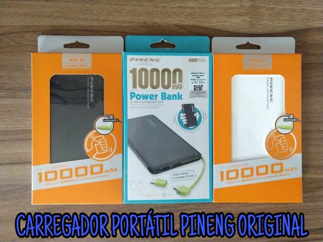 Carregador PINENG ORIGINAL 10000 mah - Foto 2