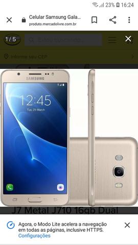 Galaxy j7 metal Novo sem nem um defeito - Foto 4