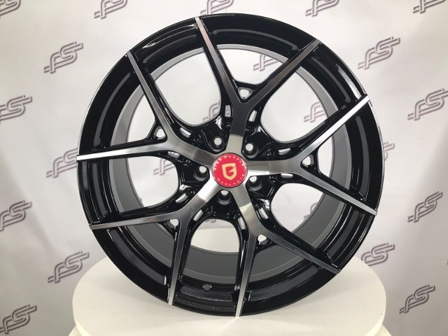 Rodas Gisa Wheels YA9550 Preto Diamantado 5x112 - 20x9,5 aro 20 tala 9,5 - Foto 4