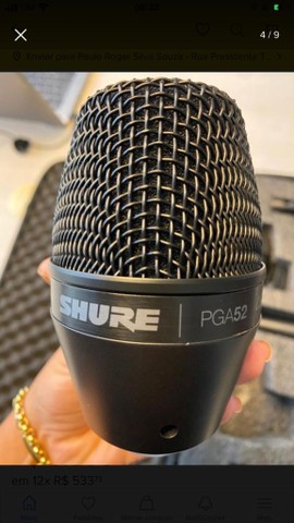 Kit microfone para bateria PGA7 shure - Foto 2