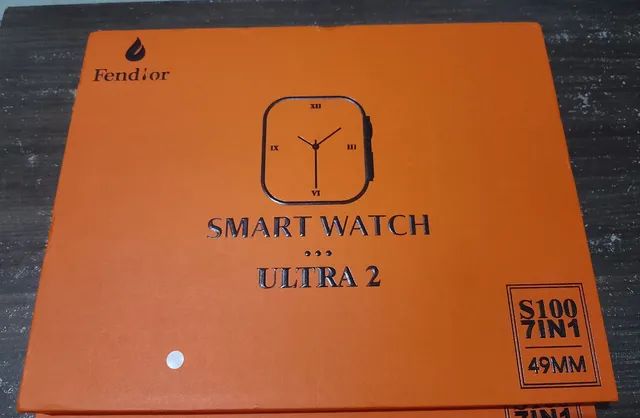 Relógio smartwatch S100 ultra com 7 pulseiras+1 case - Foto 3