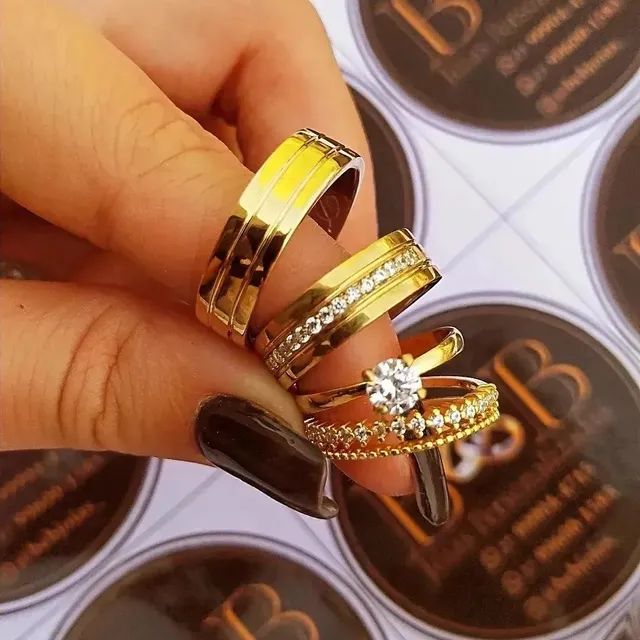 @BEBJOIAS_ ALIANÇAS DE MOEDA PERSONALIZADAS ? - Foto 2