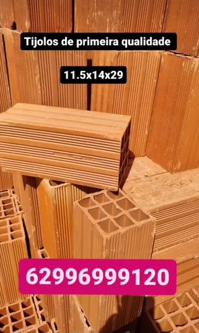 Tijolos 11.5x14x29 só carga fechada
