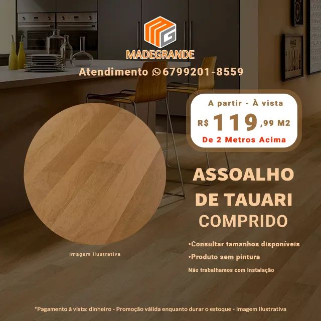 Assoalho de Madeira (novo) 