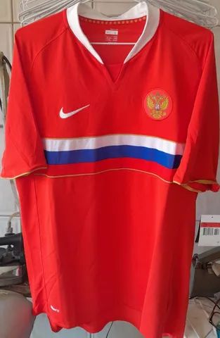 CAMISA SELECAO RUSSIA NIKE EURO 2008 AUSTRIA SUIÇA MADE IN TUNISIA COM ETIQUETAS 