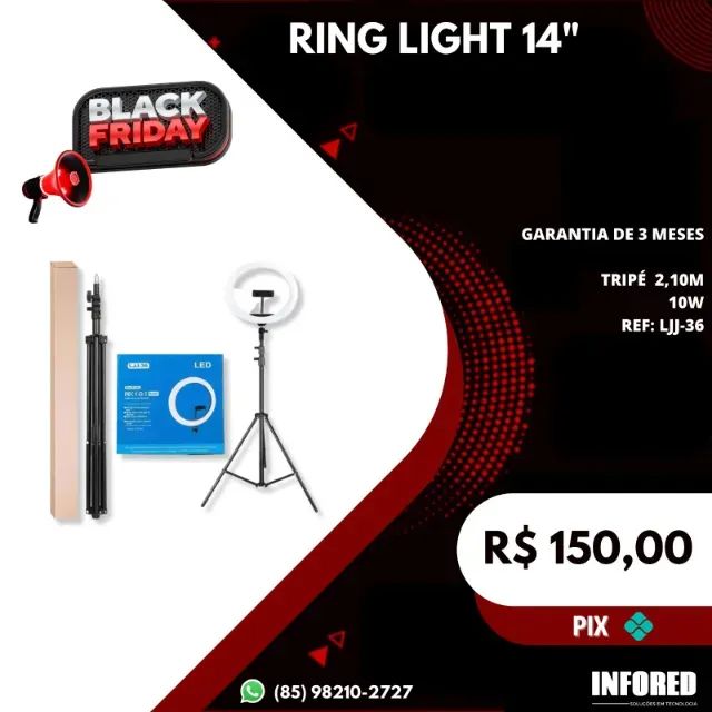 Ring light 14 polegadas LJJ-36