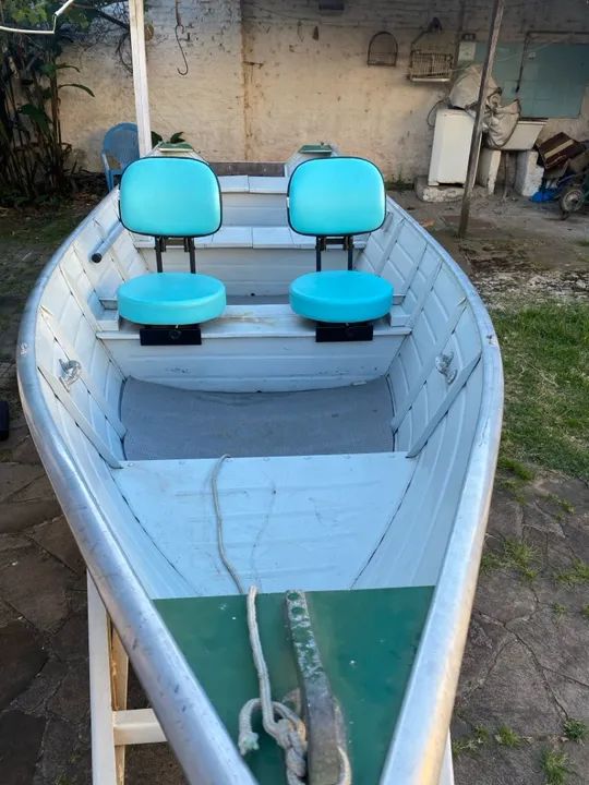 Barco alumínio com carreta rodoviária - Foto 7