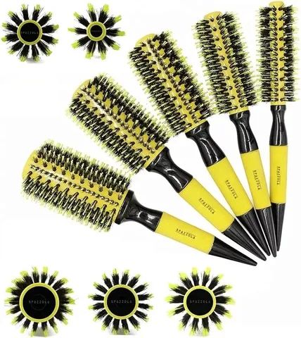 Escova hairdo amarela com servas de javali mistas profissionais  - Foto 3