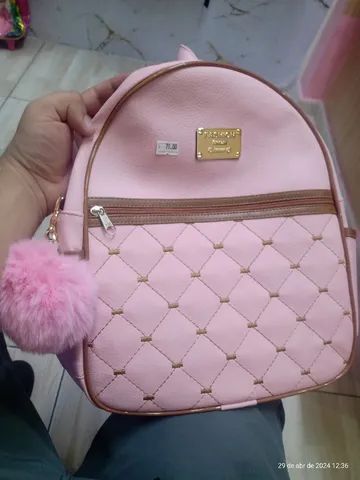 Mochila feminina rose varias cores 