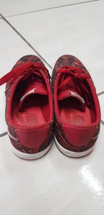 Tênis Nike feminino  vermelho, casual sneaker lace print,