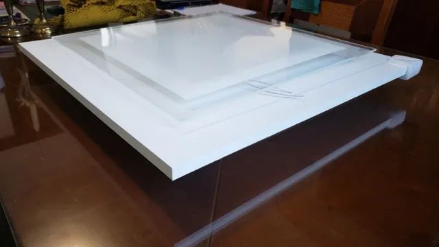 Plafon Mona Lisa Quadrado Branco 57x57 - Foto 2