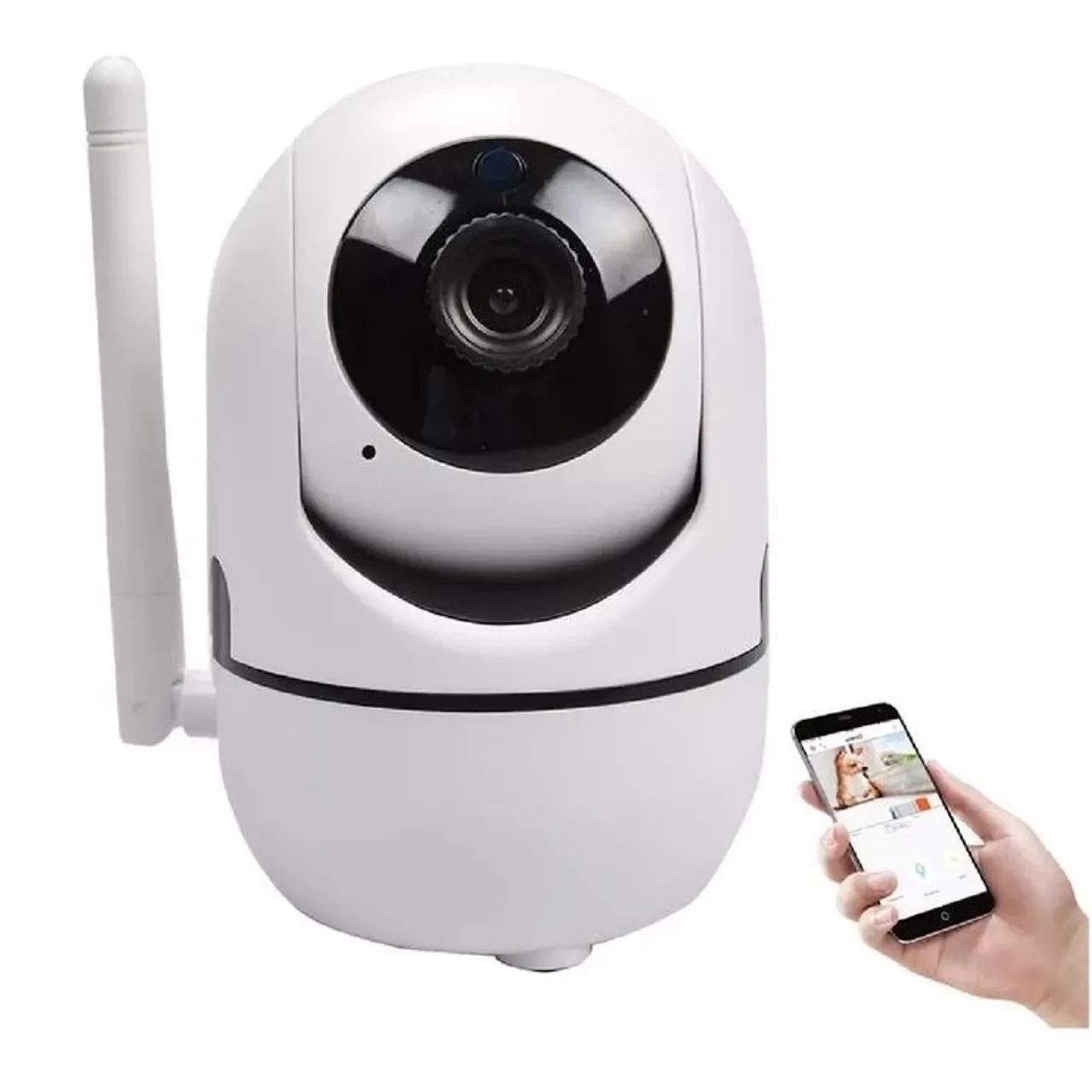 Câmeras de segurança Wi-fi giratórias com áudio e vídeo. - Foto 6