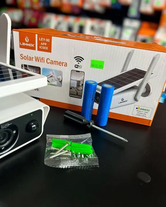CÂMERA DE SEGURANÇA COM PLACA SOLAR - Foto 4