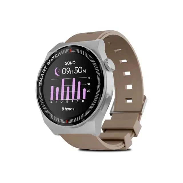 Smartwatch GT Classic, Tela Full Touch, 1,28", IP67, BT 5.0, 1 Ano de Garantia - WZetta