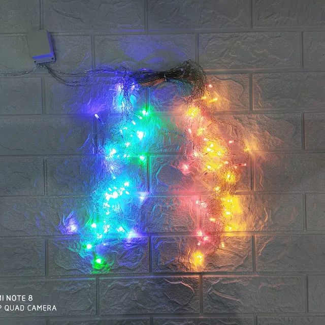 Pisca 100 Led Cortina Color  40cmx2,5m 110 - Foto 2