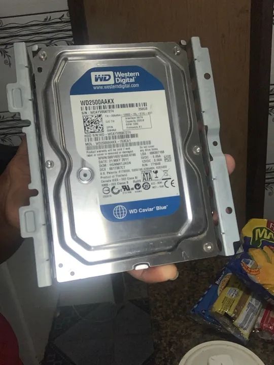 HD de 250 funcionado e testado 