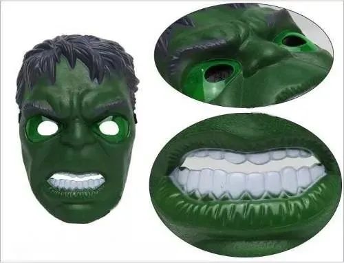 Mascara Infantil Brinquedo Herói Hero Hulk  Hulk Com Luzes - Foto 5