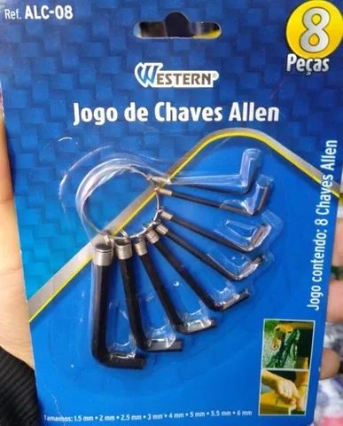Jogo De Chaves Allen Com 8 Peças Alc-08 2852v - Foto 4