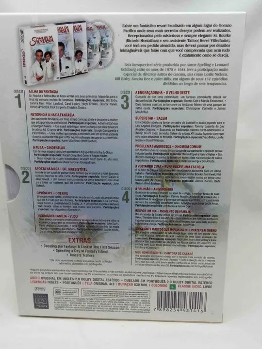 Dvd Box A Ilha Da Fantasia anos 80 1ª Temporada 4 Discos - Foto 3