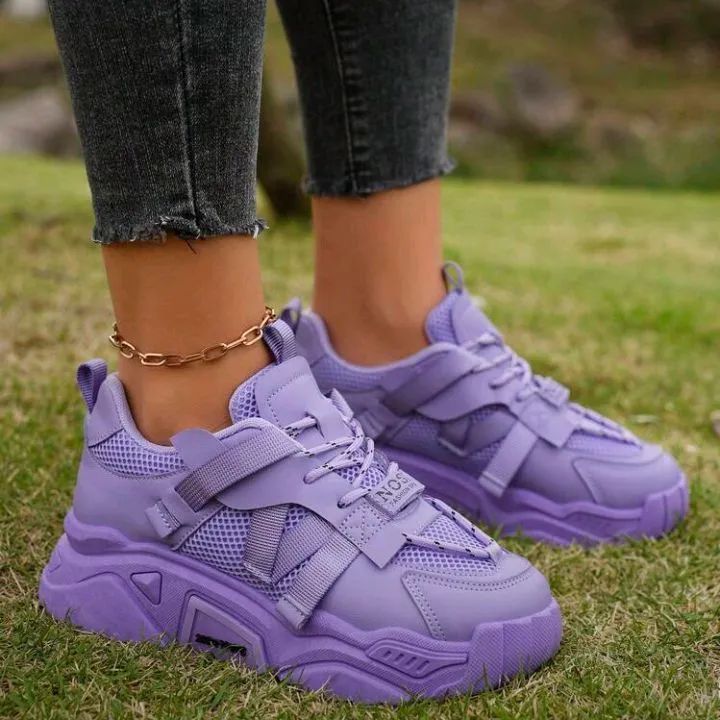 Tênis lindo importado novo n37-38 roxo - Foto 5