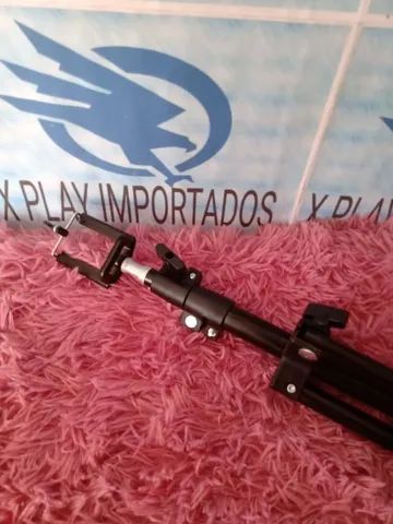 Tripé 2m p/Banner, Ring Light, Celular e Câmera  - Foto 4