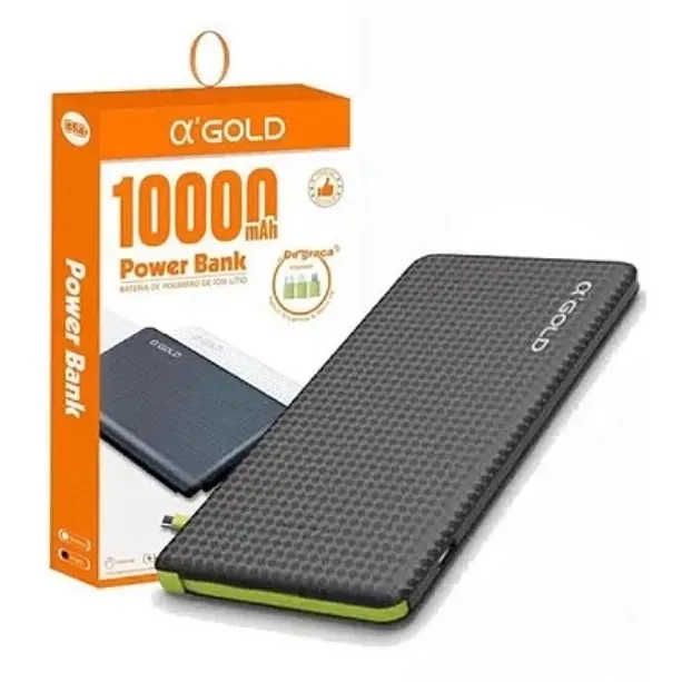 Carregador Portátil Power Bank 10000mAh GOLD PN-951A