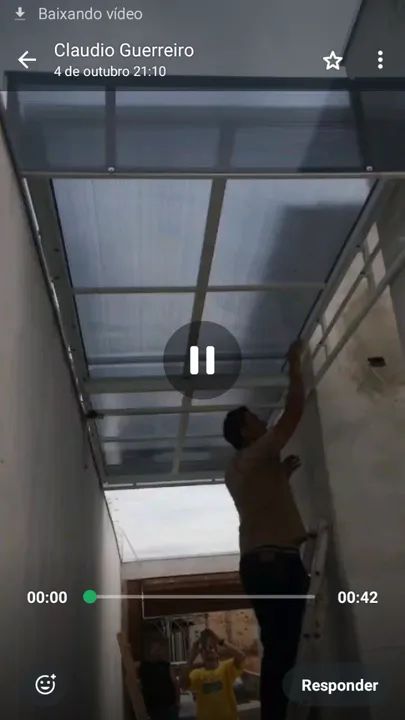 Armação retratil para telhado toldo