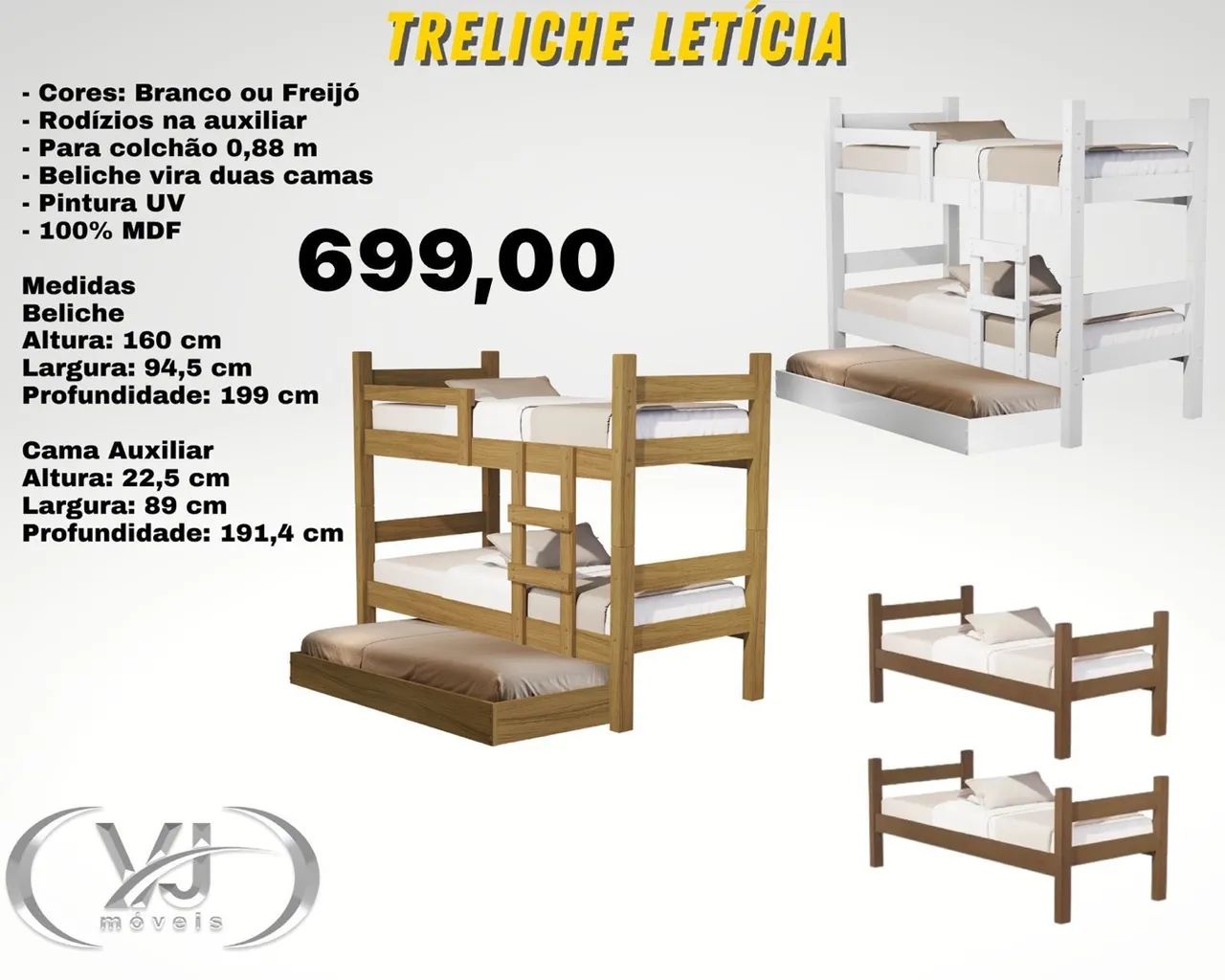 Treliche Letícia- ENTREGA HOJE!!