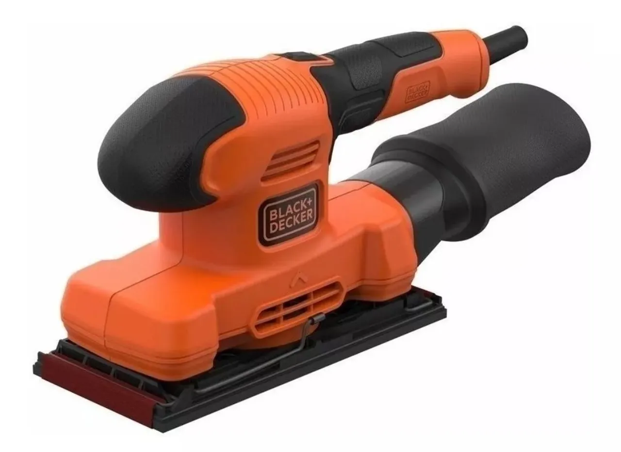 Lixadeira orbital black e decker 1/3" de folha de lixa bew220 220v