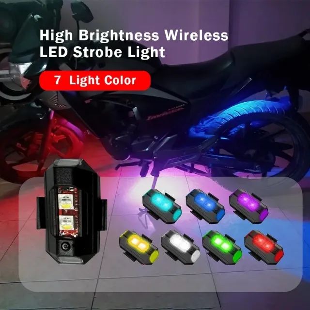 Pisca de LED estrobo para drone/bike/moto