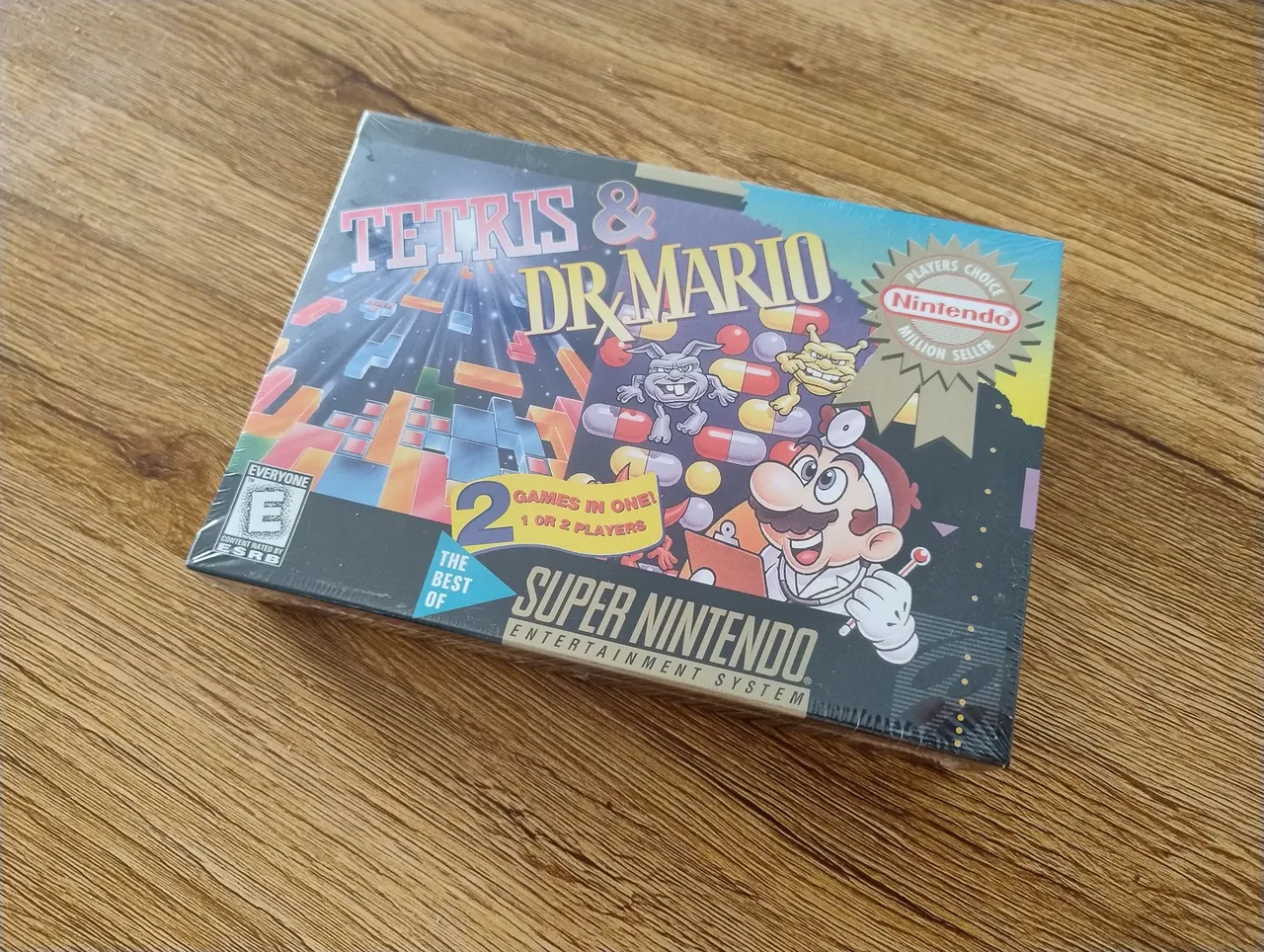 Tetris & Dr. Mario - Super Nintendo - Novo e Lacrado