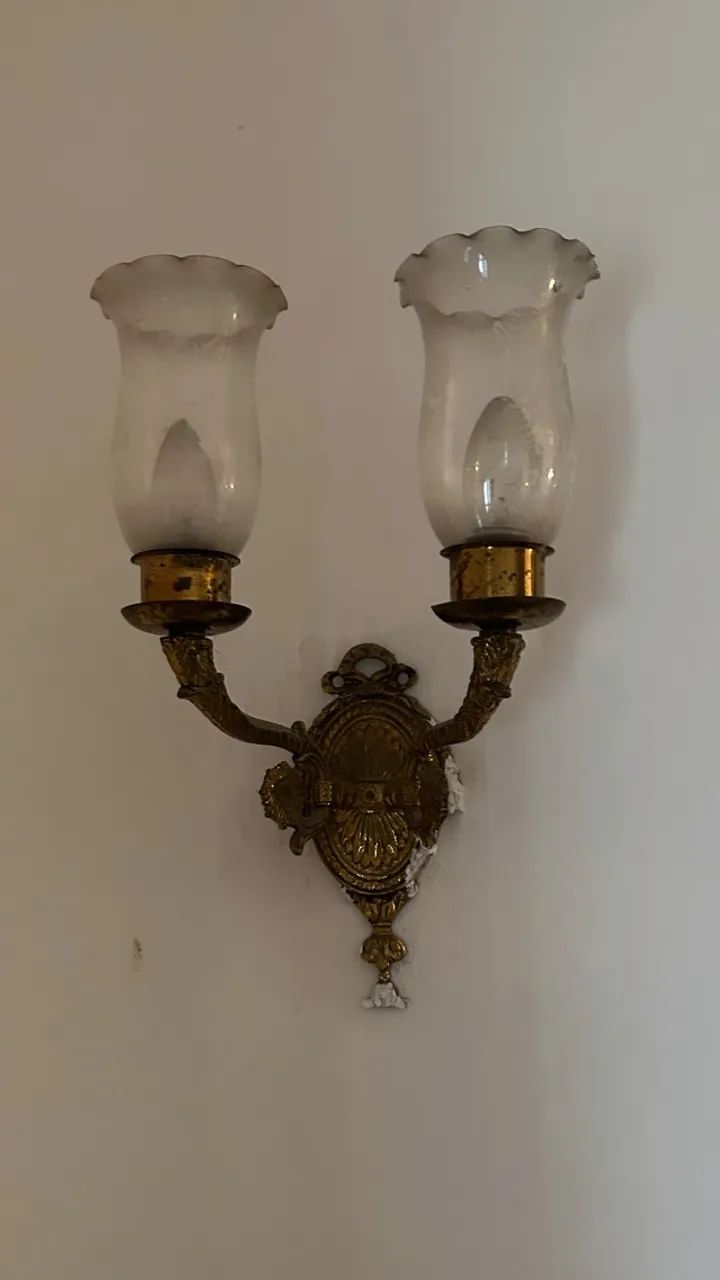 Lustre Estilo Lampião com Par de Arandelas - Históricos - Foto 2