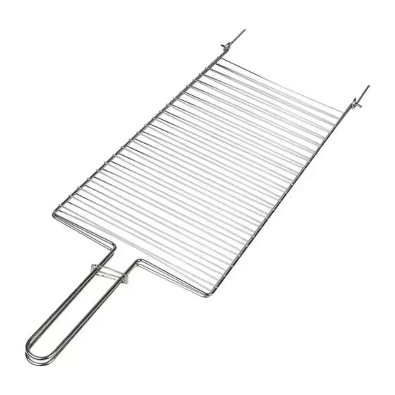 Grelha de peixe inox com trava