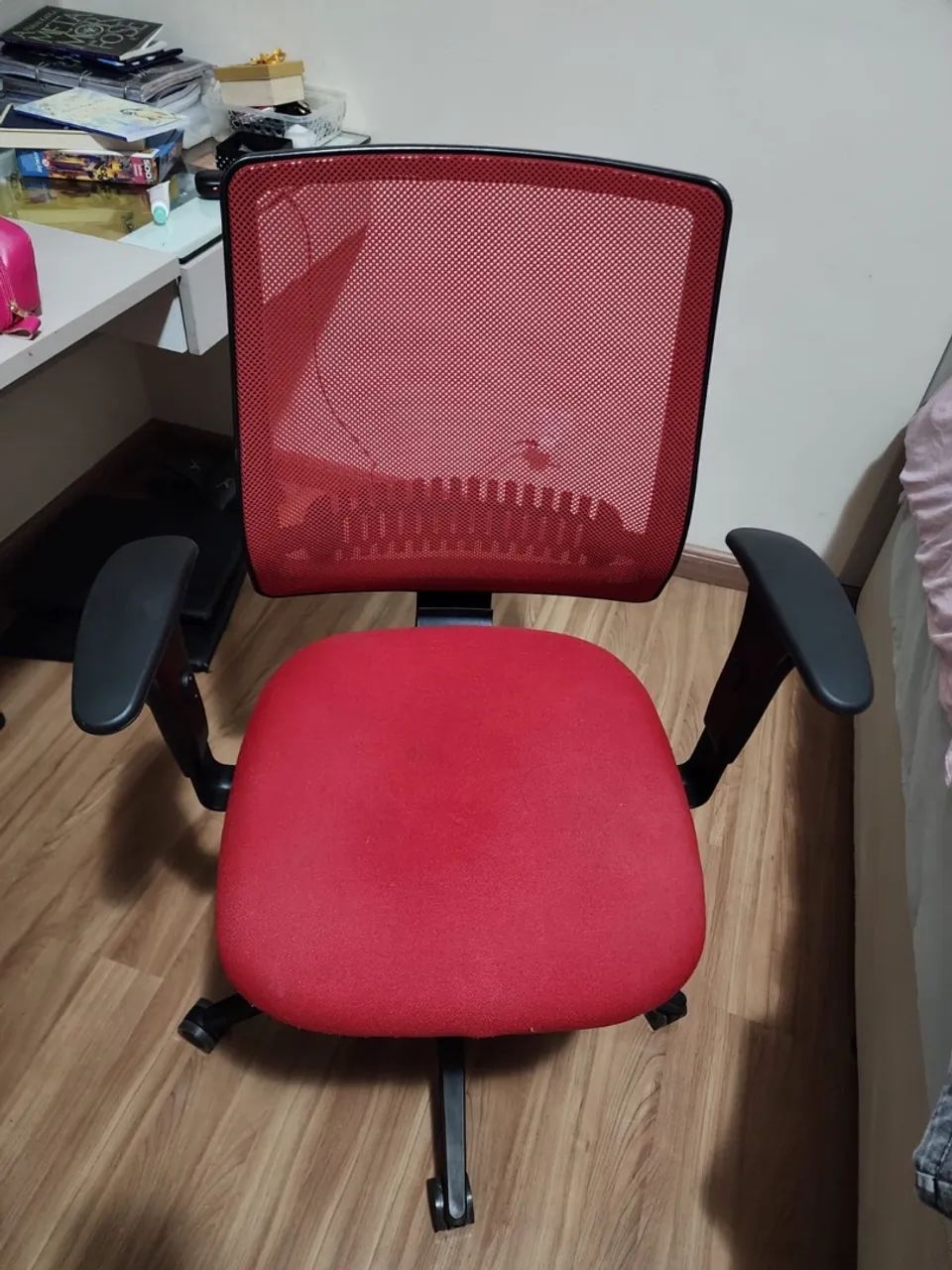 Cadeira de Escritório Vermelha - Foto 4