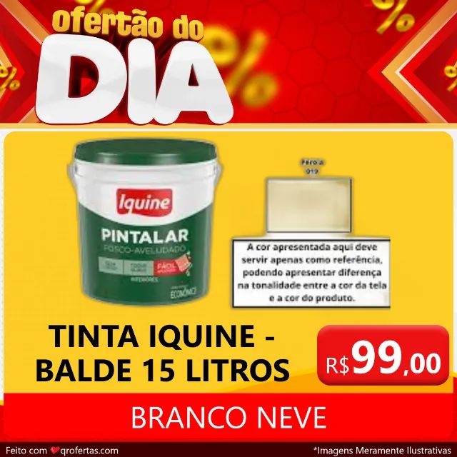 TINTA IQUINE BALDE - COR: BRANCO NEVE  - Foto 6