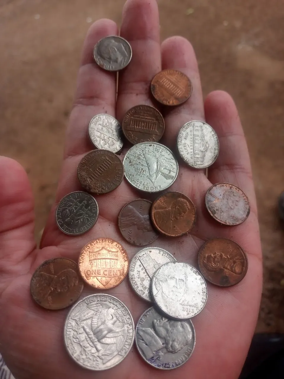 Conjunto de moedas antigas para colecionador