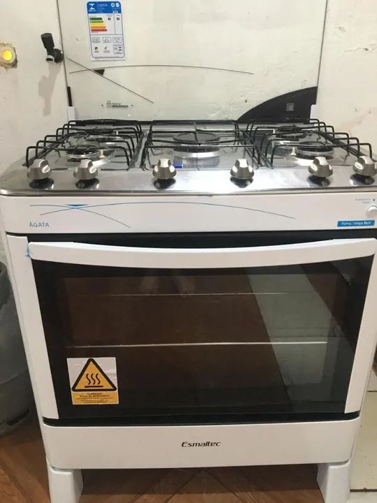 Fogão 4 Bocas Esmaltec Agata Branco