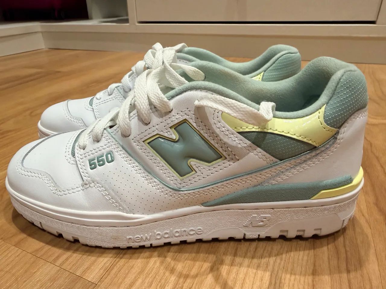 Tênis New Balance 550 Couro Branco  Original Tam. 38 - Foto 4