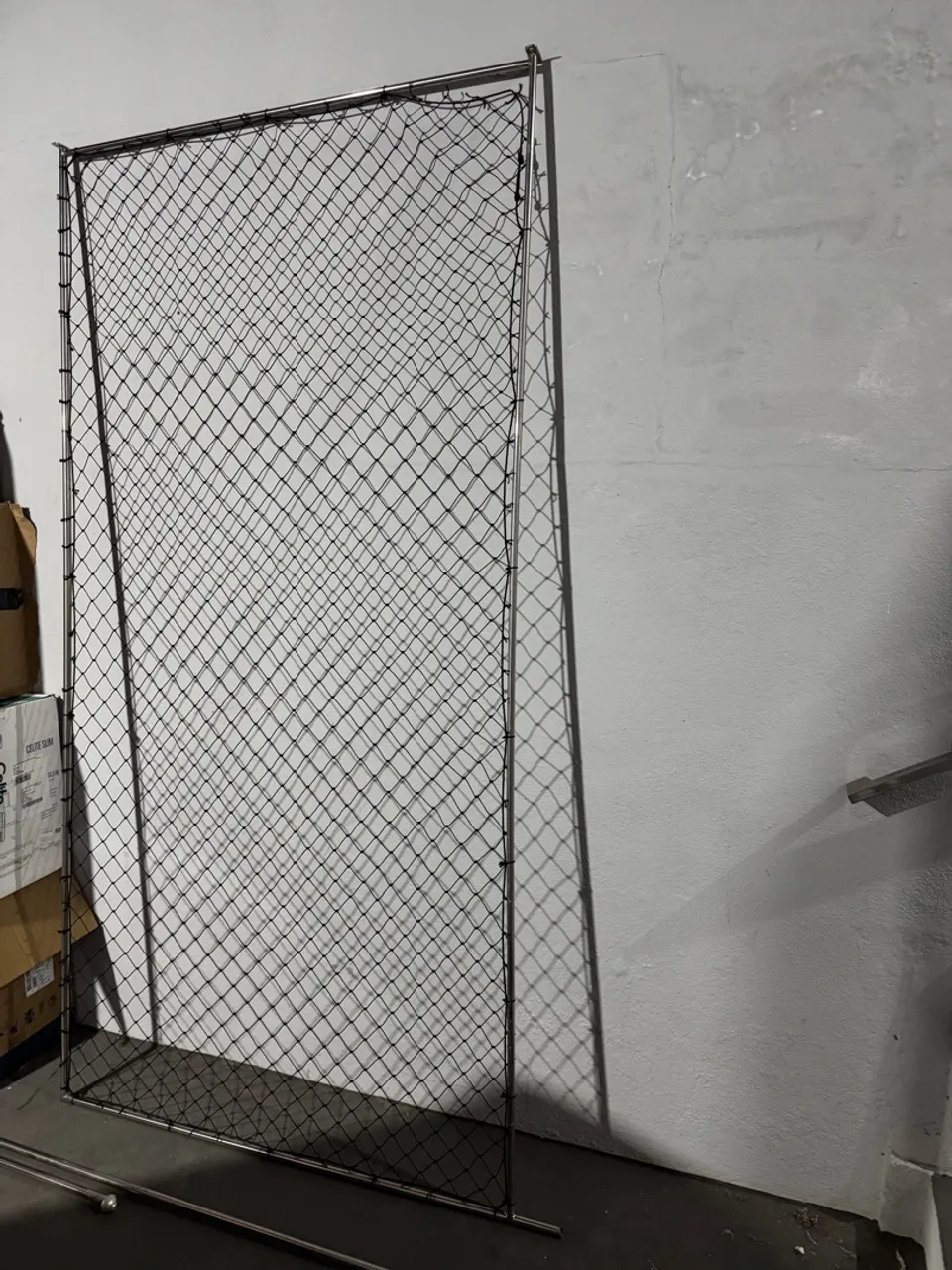 Tela Rede Proteção Com Quadro Em Aço Inox