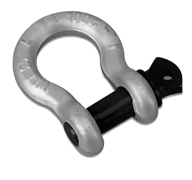Manilha Curva 3/4 Polegada WLL4.3/4T Pino Roscado Alloy Aço Forjado G6 Acro Reforçada 1