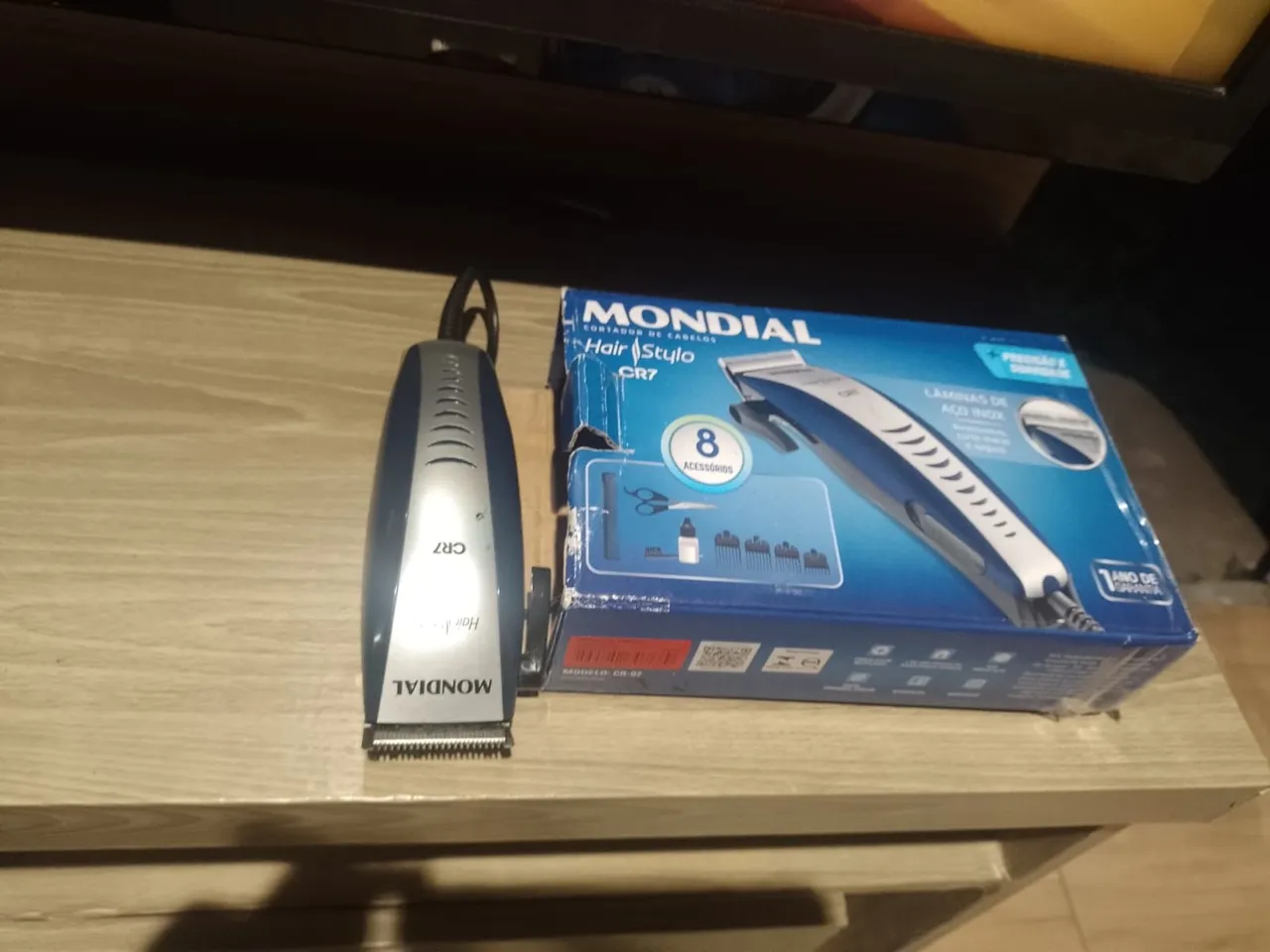 Cortador de Cabelo Mondial Hair Stylo CR7