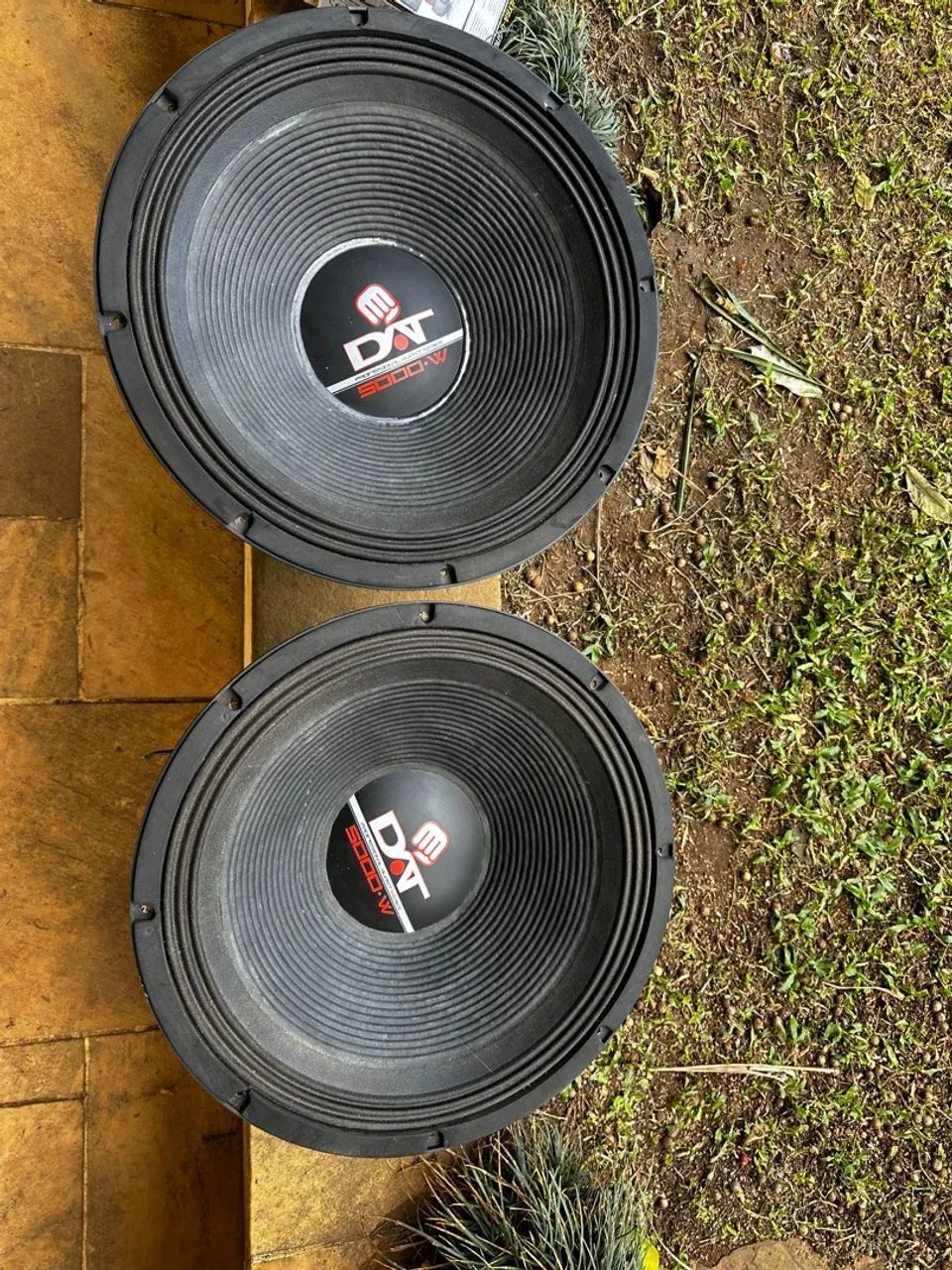2x Alto Falantes DAT 5000W 18 polegadas - Som Automotivo