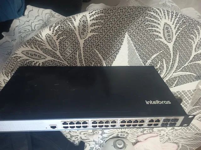 Switch Gerenciável Intelbras Sg 2404 Mr L2+ 24 Portas (Usado) - Foto 3