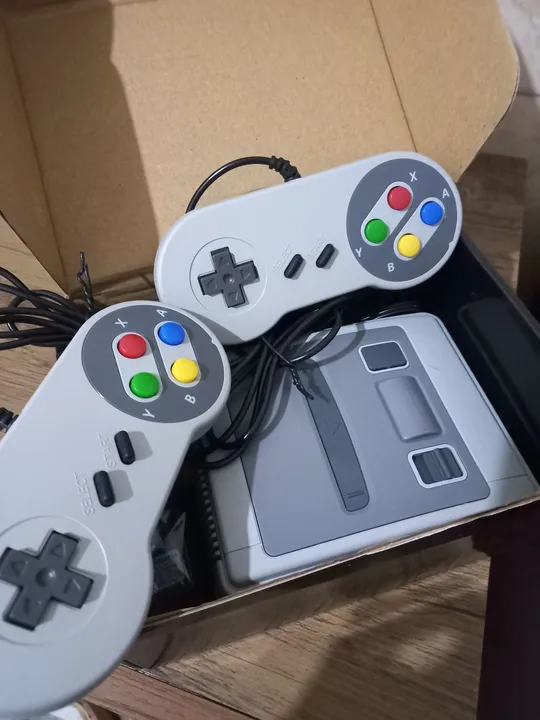 Console Super Nintendo com 2 controles