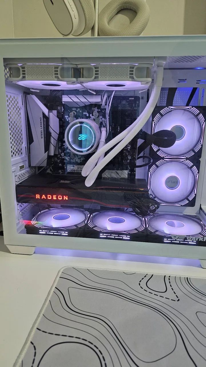PC Gamer ryzen 7 5700x3d placa de vídeo rx 5700xt 8gb - Foto 2